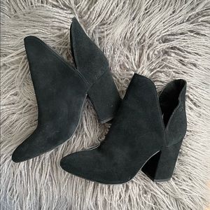 Steve Madden Black Suede Booties